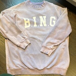 Anine Bing faded Purple Sweatshirt size small.